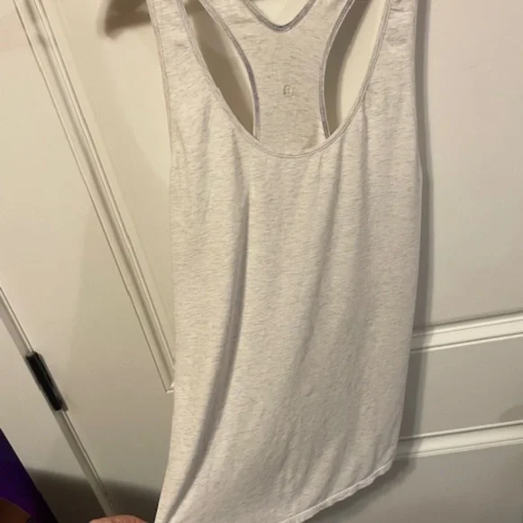 LULULEMON OM RACERBACK - HEATHERED WHITE - Picture 5 of 8